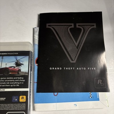 Grand Theft Auto V (PlayStation 3, PS3 2013) Manual MAP