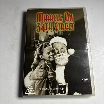 Miracle on 34th Street (DVD, 1947) Jerome Cowan, John Payne, Region 4