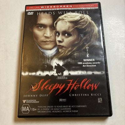 Sleepy Hollow (DVD, 1999) Johnny Depp Region 4