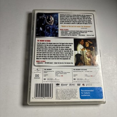 The Mummy / The Mummy Returns (DVD, 1999) Brendan Fraser Region 4