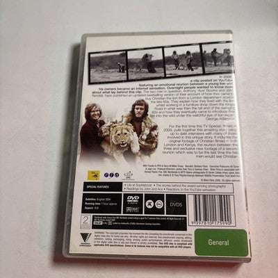 A Lion Called Christian (DVD, 2009) Region 4 NEW