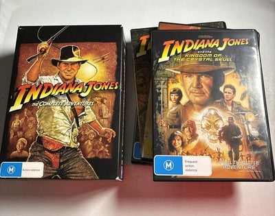 Indiana Jones - The Complete Adventures (DVD, 2017, 4-Disc) Region 4