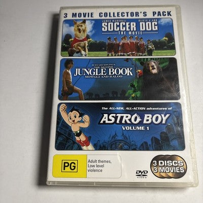 Soccer Dog: The Movie / The Jungle Book Mowgli's Story / Astro Boy - Vol 1 DVD