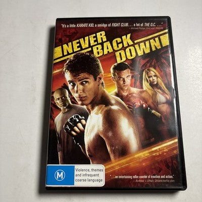 Never Back Down (DVD, 2008) Amber Heard, Djimon Hounsou, Region 4 NEW