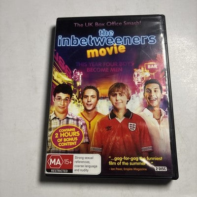 The Inbetweeners Movie (DVD, 2011) Region 4 NEW
