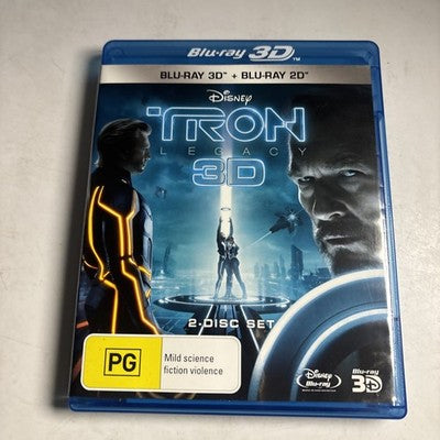 Tron Legacy 3D (Blu-ray 3D, 2010) Jeff Bridges, Michael Sheen All Regions