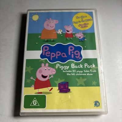 Peppa Pig - Piggy Back Pack / Piggy In The Middle (DVD, 2004) Region 4