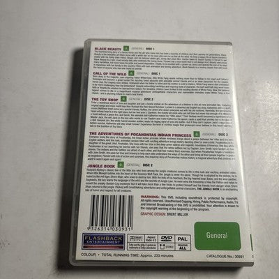 Black Beauty / Call Of The Wild / Toy Shop / Pocahontas / Jungle Book DVD