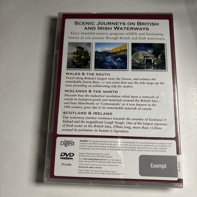 Scenic Journeys On British & Irish Waterways DVD All Regions *New Sealed*