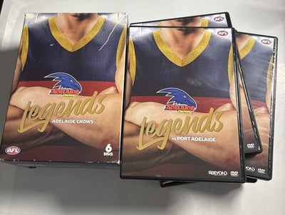 AFL Adelaide Crows Legends (DVD, 2018, 6-Disc) Region 4