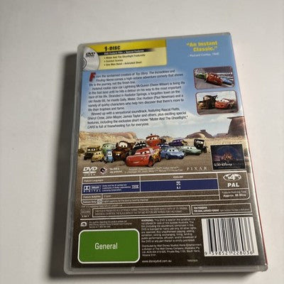 Cars (DVD, 2006) Pixar Disney Region 4