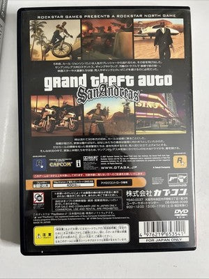 Grand Theft Auto: San Andreas 2007 PS2 Sony PlayStation NTSC-J Japanese Complete