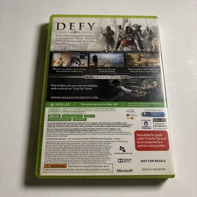 Assassin's Creed IV: Black Flag (Microsoft Xbox 360, 2013) Manual PAL