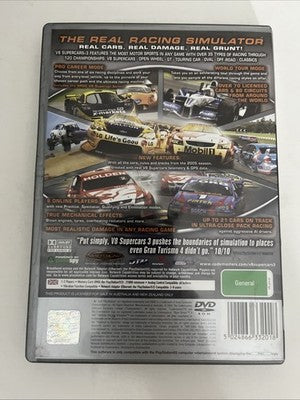 V8 Supercars Australia 3 Sony PlayStation 2 PAL Racing Game