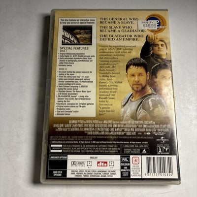 Gladiator - Collector's Edition (DVD, 2000) Russell Crowe Region 4