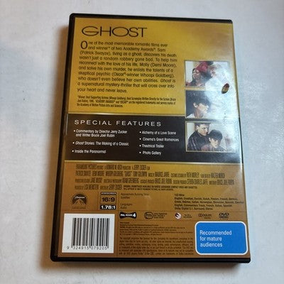 Ghost - Academy Gold Collection (DVD, 1990) Patrick Swayze Region 4 NEW