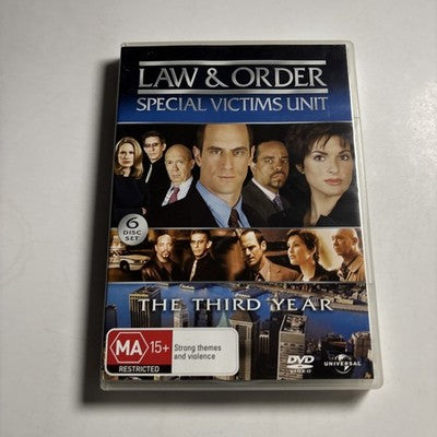 Law And Order - Special Victims Unit : Season 3 (DVD, 2000) Region 4,2