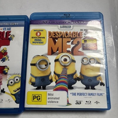 Despicable Me 1 & 2 In 3D (Blu-ray 3D, 2013) All Regions