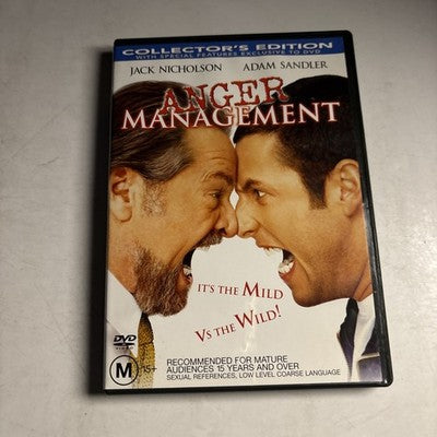 Anger Management (DVD, 2003) Adam Sandler, Jack Nicholson Region 4 NEW