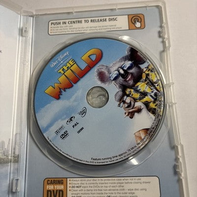 The Wild (DVD, 2006) Kiefer Sutherland, William Shatner, Disney Region 4