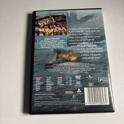 The Battle of Midway (DVD, 1976) Charlton Heston, Henry Fonda Region 4,2 NEW