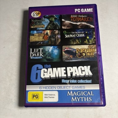 The 6 Game Pack - 6 Hidden Object Games PC CDROM