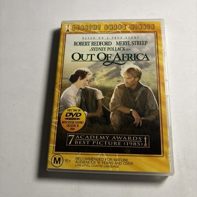 Out of Africa (DVD, 1985) Meryl Streep, Robert Redford, Region 4