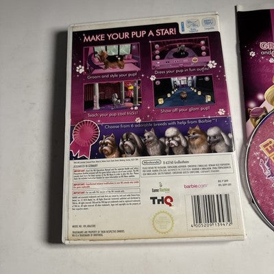 Barbie: Groom And Glam Pups Nintendo Wii Manual PAL