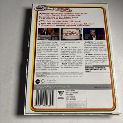 Talkin 'bout Your Generation - Interactive Quiz Dvd (DVD, 2009) Region 4