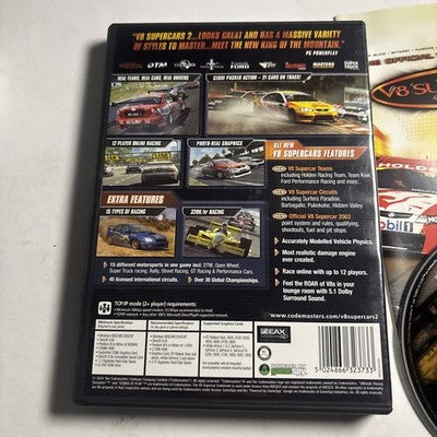 V8 Supercars Australia 2 Codemasters PC DVD-ROM