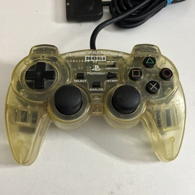 Hori Analog Sindou Pad 2 Controller for Sony PlayStation 1 & 2 PS1 PS2 Clear