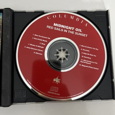 Midnight Oil 10, 9, 8, 7, 6, 5, 4, 3, 2, 1 / Red Sails In The Sunset (CD,1995)