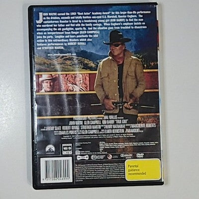 True Grit (DVD, 1969) John Wayne, Glen Campbell Region 4