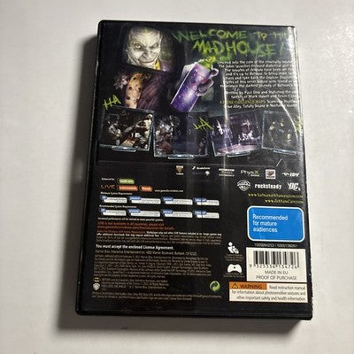 Batman : Arkham Asylum (PC Game DVD 2011)  Game of Year Edition