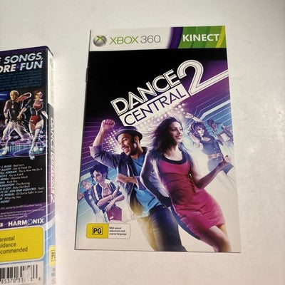 Dance Central 2 (Microsoft Xbox 360 Kinect PAL, 2011, Harmonix) - With Manual.