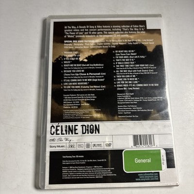 Celine Dion - All The Way - A Decade Of Song & Video DVD All Regions