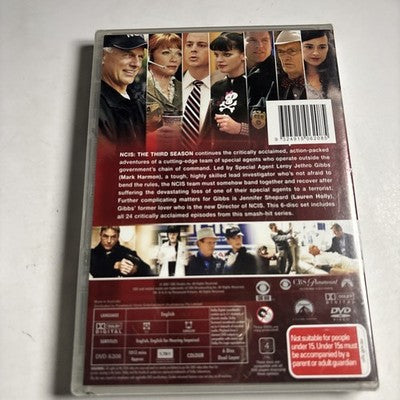 Ncis : Season 3 (DVD, 2005) Region 4 *New Sealed*