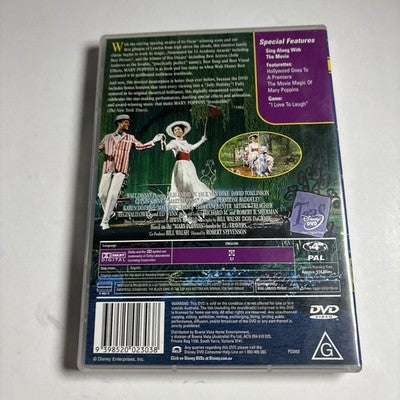 Mary Poppins (DVD, 1964) Dick Van Dyke, Julie Andrews Disney Region 4