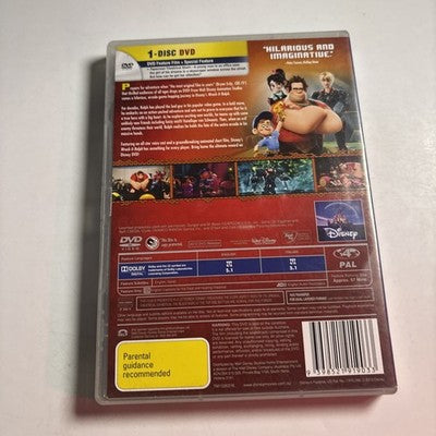 Wreck-It Ralph (DVD, 2012) John C. Reilly, Sarah Silverman Disney Region 4