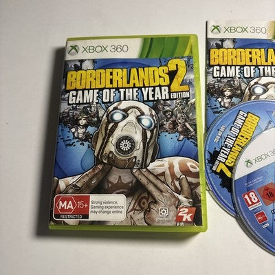 Borderlands 2: GOTY Edition (Microsoft Xbox 360, 2013) Manual PAL