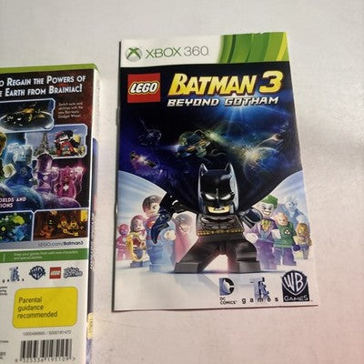 LEGO BATMAN 3: BEYOND GOTHAM - for XBox 360 - Complete w Manual PAL