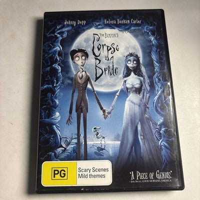 Tim Burton's Corpse Bride (DVD, 2005) Johnny Depp Region 4