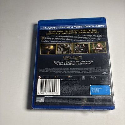 Dragonheart 4 - Battle for the Heartfire (Blu-ray, 2017) Region B *New Sealed*