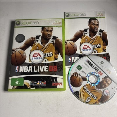 NBA Live 08 Xbox 360 Manual PAL