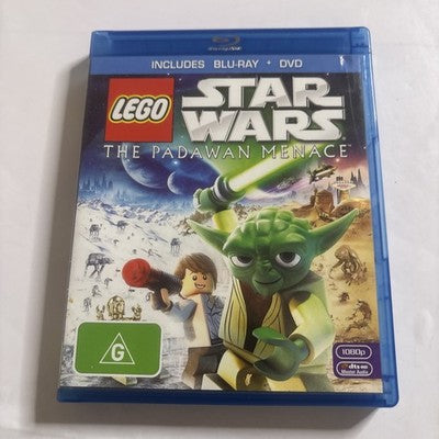 Lego Star Wars The Padawan Menace (Blu-ray + DVD, 2011, 2 Discs, Region B)