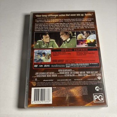 Where Eagles Dare (DVD, 1969) Clint Eastwood Region 4 NEW