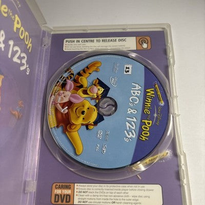 Winnie the Pooh - Abc's & 123's (DVD, 2004) Region 4