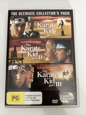Karate Kid 1, 2 &3 (DVD) Ralph Macchio, Noriyuki 'pat' Morita Region 4