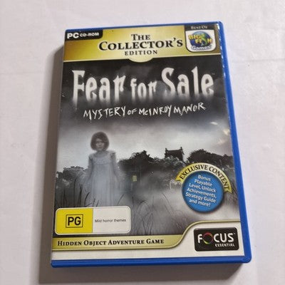 Fear for Sale - Mystery of McInroy Manor PC CD-ROM Hidden Object Game