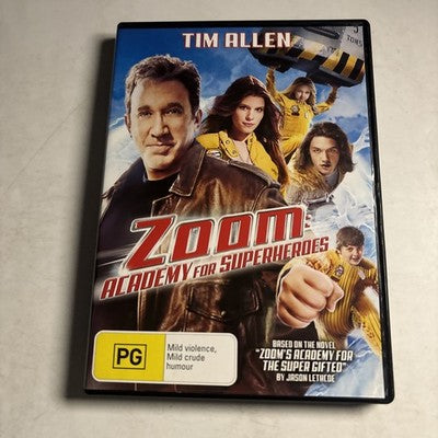 Zoom - Academy for Superheroes (DVD, 2006) Tim Allen Region 4 NEW